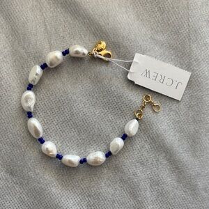 NWT J. Crew White Freshwater Pearl Bracelet
